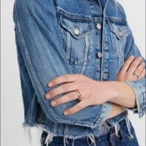 NWOT Lucky Brand tomboy trucker denim jacket
